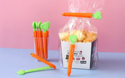 袋留めクリップ キッチンクリップ 5個セット 収納ケース付き 袋止め キッチン整理用品 保存クリップ 食品保存 長方形 食材保存 食べかけ 湿気対策 便利アイテム ニンジン かわいい