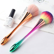 ダストブラシ ネイル用品 ネイルブラシ ロング 長い ケアグッズ メイクブラシ 筆 粉おとし マニキュア ジェルネイル ネイルアート メイクブラシ チーク フェイス