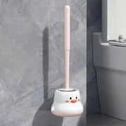 トイレブラシ セット ケース付き 壁掛け 掃除用ブラシ トイレ掃除 スタンド ブラシ 収納付き アヒル ヒヨコ ニワトリ かわいい おしゃれ 清掃 トイレ用品 便器掃除