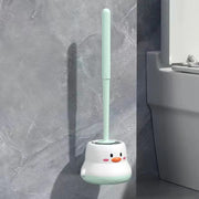 トイレブラシ セット ケース付き 壁掛け 掃除用ブラシ トイレ掃除 スタンド ブラシ 収納付き アヒル ヒヨコ ニワトリ かわいい おしゃれ 清掃 トイレ用品 便器掃除