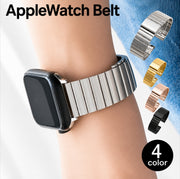 腕時計用交換ベルト AppleWatch Apple Watch バンド ベルト ユニセックス 男女兼用 メンズ レディース ビジネス シンプル メタル 38 39 40mm 42 44 45 替えベルト 付け替え 黒 シルバーカラー ゴールドカラー 上品