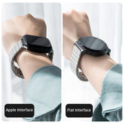 腕時計用交換ベルト AppleWatch Apple Watch バンド ベルト ユニセックス 男女兼用 メンズ レディース ビジネス シンプル メタル 38 39 40mm 42 44 45 替えベルト 付け替え 黒 シルバーカラー ゴールドカラー 上品