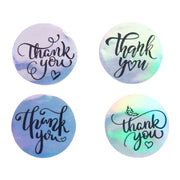 サンキューシール ラッピングシール ギフトシール ロールタイプ 単品 thank you ありがとう 感謝 お礼 丸型 サークル プレゼント包装 封 キラキラ 可愛い