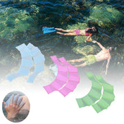 フィンガーパドル 左右セット 1ペア 水泳用パドル 水かき 手ひれ 指ひれ スポーツ用品 水泳用品 練習用具 シリコン プール スイミング サーフィン スキューバダイビング 水球 トレーニング