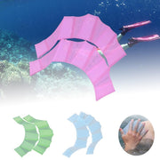 フィンガーパドル 左右セット 1ペア 水泳用パドル 水かき 手ひれ 指ひれ スポーツ用品 水泳用品 練習用具 シリコン プール スイミング サーフィン スキューバダイビング 水球 トレーニング