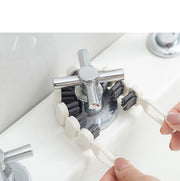 清掃用ブラシ たわし 曲がるブラシ 持ち手付き 清掃用品 キッチン 水道まわり シンク 蛇口 浴室 洗面所 ガス台 吊り下げ 汚れ