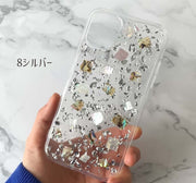 iPhoneケース iPhoneカバー スマホケース スマホカバー クリアケース ラメ キラキラ 背面保護 保護ケース アイフォンケース おしゃれ かわいい シンプル