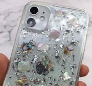 iPhoneケース iPhoneカバー スマホケース スマホカバー クリアケース ラメ キラキラ 背面保護 保護ケース アイフォンケース おしゃれ かわいい シンプル