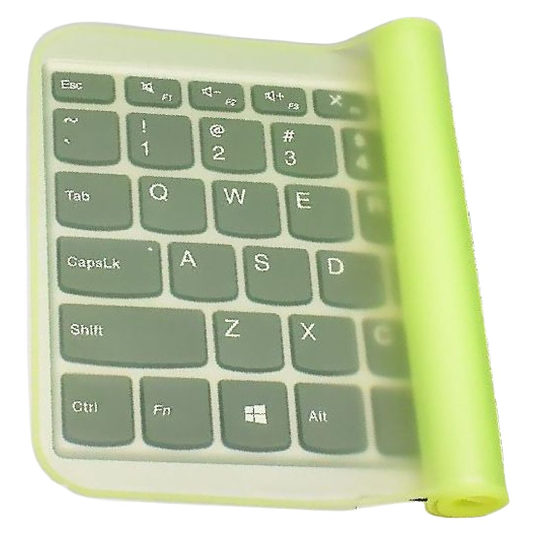 キーボードカバー ノートパソコン用 保護カバー ラップトップ用 シリコンカバー 半透明 イエロー バリエーション画像