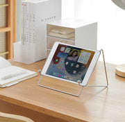 タブレットスタンド iPadスタンド スマホスタンド スマホホルダー 卓上スタンド ブックスタンド 本立て メタル ワイヤー おしゃれ かわいい シンプル スタイリッシュ 動画視聴 レシピ 便利