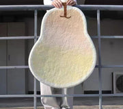 玄関マット 40×60cm ドアマット フロアマット リンゴ 梨 ナシ アップル りんご フルーツ 果物 室内 屋外 エントランス 玄関ドア おしゃれ かわいい リビング 子供部屋 インテリア雑貨 自宅 店舗