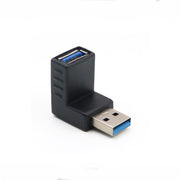 USB方向変換アダプタ L字型 L型 USB 3.0 アダプタ 方向変換 直角 90度 PC パソコン 左向き 右向き 上向き 下向き 角度 角度変換 便利