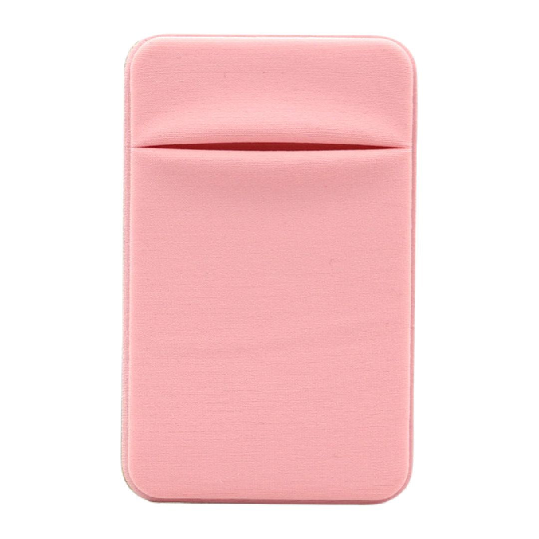 カード収納ポケット 背面ポケット スマホ用 携帯用 粘着式 カード入れ ライトピンク バリエーション画像