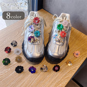 シューピアス シューズピアス 同色2個セット レディース 女性 メンズ 男性 ユニセックス 男女兼用 靴用アクセサリー シューズアクセサリー ファッション雑貨 お花 フラワー 無地 レッド ピンク オーロラカラー 華やか 可愛い キュート ガーリー ポップ おしゃれ