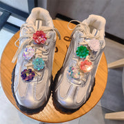 シューピアス シューズピアス 同色2個セット レディース 女性 メンズ 男性 ユニセックス 男女兼用 靴用アクセサリー シューズアクセサリー ファッション雑貨 お花 フラワー 無地 レッド ピンク オーロラカラー 華やか 可愛い キュート ガーリー ポップ おしゃれ