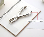 穴あけパンチ 1穴 3mm 6mm 丸穴 ハンディ 事務用品 文房具 文具 ファイリング 書類整理 まとめる 手持ち 穴あきパンチ ルーズリーフ 紙用 DIY ハンドメイド 便利 家庭 オフィス