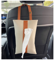ティッシュケース ティッシュカバー ティッシュボックス 車載 ヘッドレスト 吊り下げ フェイクレザー 北欧 おしゃれ 内装 自動車 車 カー用品