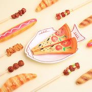 ボールペン 4本セット パン型 串焼きモチーフ ペン 筆記具 ユニーク おもしろ 文房具 ピザパン デニッシュ バゲット やきとり つくね リアル 食品サンプル風 マグネット プレゼント 事務用品 ステーショナリー