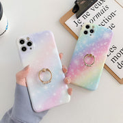 iPhoneケース スマートフォンケース リング付き アイフォンカバー スマホケース スマホカバー スタンド 保護 傷防止 指輪風 携帯カバー キラキラ ラインストーン おしゃれ お洒落 かわいい 可愛い 上品 レディース 女性 13 12 11 XR 8 7 Plus ProMax