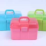 収納ケース 収納ボックス 小物入れ ボックス 持ち手付き ネイルグッズ 文具 小物 雑貨 収納グッズ 整理 整頓 机 デスク 卓上 シンプル
