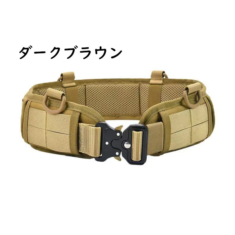 タクティカルベルト リガーベルト ナイロンベルト メンズ アウトドア 長さ調節可能 商品画像5