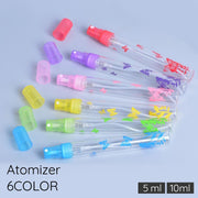 アトマイザー 詰め替え容器 スプレー ボトル 5ml 10ml クリア 香水 蝶々 チョウ 持ち運び お出かけ 旅行 整理 収納 少量 入れ物