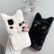 スマホケース スマホカバー レディース iPhone 14 14Pro 14Plus 14ProMax 13 13Pro 13ProMax 13Mini ネコ 猫 ふわふわ もこもこ アイフォン 携帯ケース 保護ケース 背面保護 傷防止 おしゃれ かわいい 12 12Pro 12ProMax 12mini アイホン