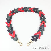 ショルダーベルト ショルダーストラップ バッグストラップ 付け替え 90cm 単品 PUレザー 斜め掛け おしゃれ モード 個性的 かばん bag 交換用 肩ひも フック 簡単 黒 赤 太め ギザギザ カジュアル 上品