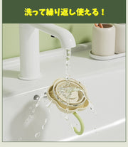 ウォールフック 壁掛けフック 単品 吸盤式 フラワーフック 省スペース 洗面所 キッチン 玄関 浴室 子供部屋 収納 ホルダー かわいい 花