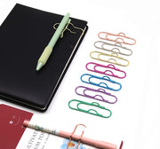 クリップ ペンホルダー ５個セット ペーパークリップ 文房具 書類クリップ メモクリップ メタルカラー シンプル 文具 事務用品 定番 ベーシック かわいい おしゃれ キュート 便利グッズ プレゼント 学校 オフィス 金色 ピンク 銀色 紫 緑 青