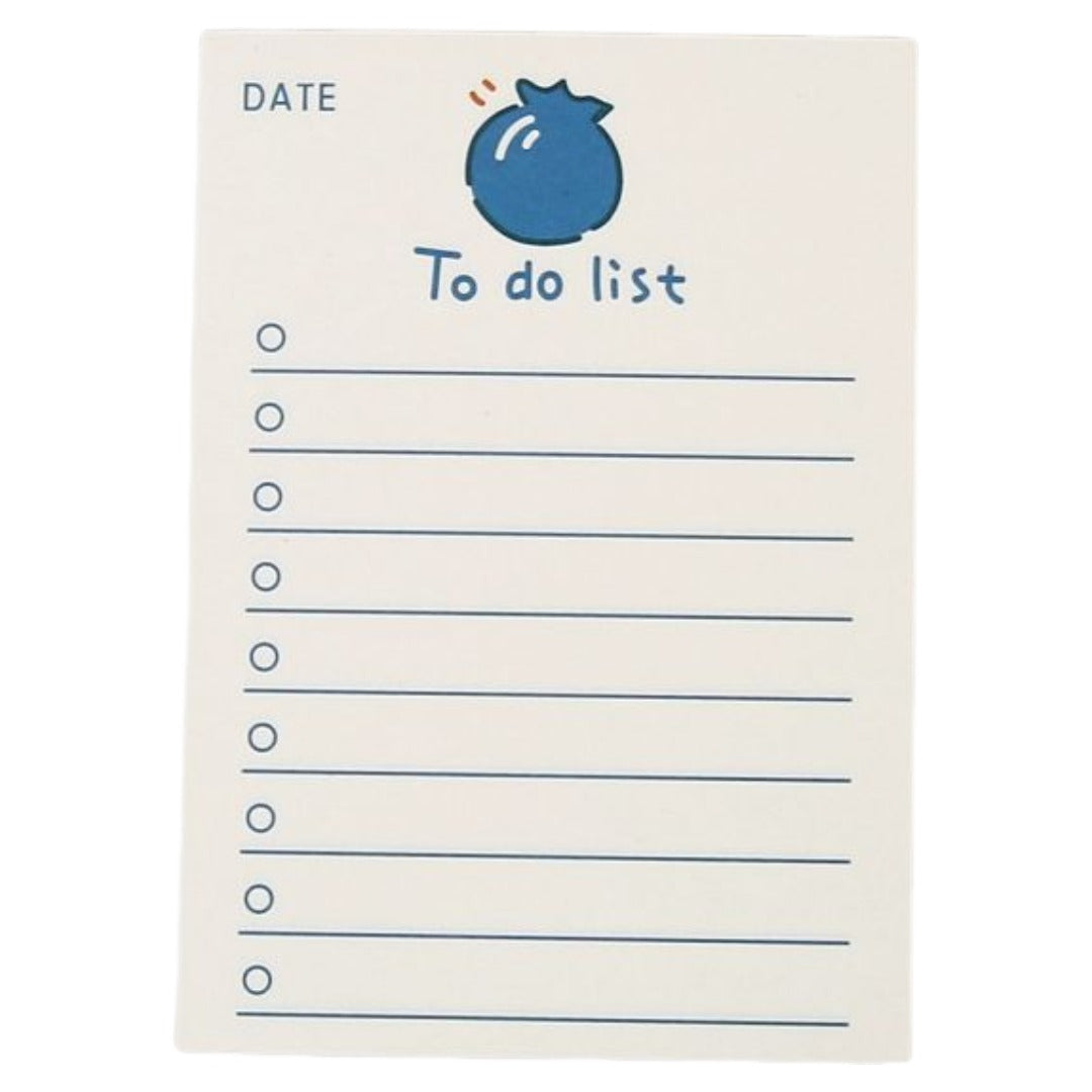 メモ帳 TO DO リスト todolist 50枚 文房具 フルーツ 果物 イラスト タスク管理 スケジュール管理 かわいい