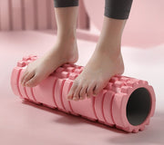 ストレッチローラー トレーニングローラー ヨガローラー キンマクリリース エクササイズ トレーニンググッズ ダイエット器具 筒状 凹凸 筋トレ ボディケア リラックス 足裏 背中 太もも 腰 おしゃれ かわいい おうちトレーニング 自宅 セルフケア ピンク 紫 青 黒