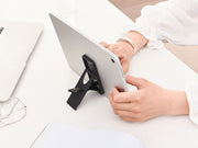 タブレットスタンド タブレットホルダー iPadスタンド 卓上 角度調整可能 折りたたみ 軽量 小型 コンパクト 縦置き 横置き