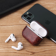 AirPods エアーポッズ ケース カバー 第3世代 Pro2 レザー調 ヘビ柄 カラビナ 落下防止 保護 耐衝撃 軽量 収納