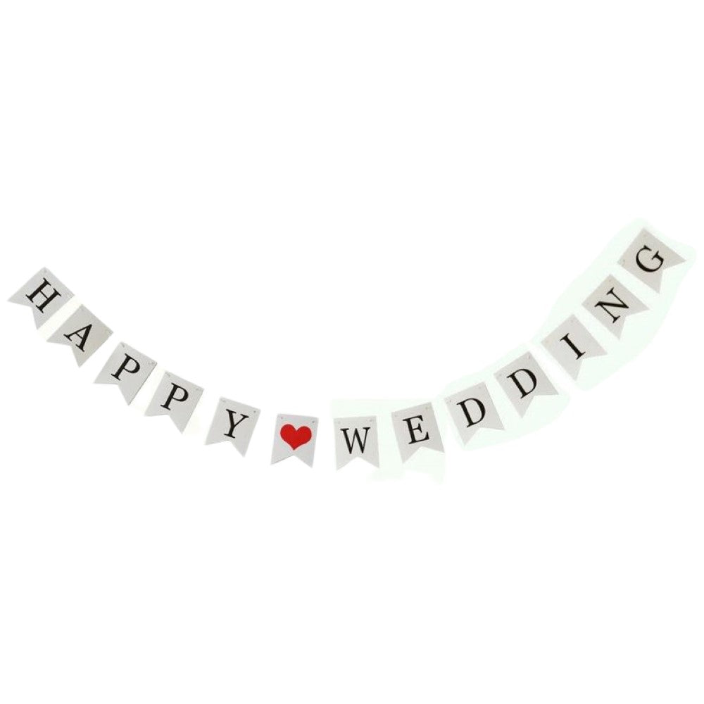 ペーパーガーランド ウェデイング 結婚式 前撮り パーティー デコレーション 装飾 ハート happy wedding just married