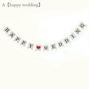 ペーパーガーランド ウェデイング 結婚式 前撮り パーティー デコレーション 装飾 ハート happy wedding just married