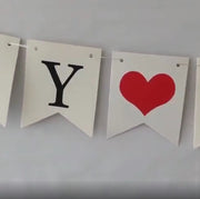 ペーパーガーランド ウェデイング 結婚式 前撮り パーティー デコレーション 装飾 ハート happy wedding just married