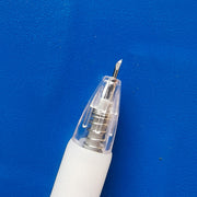 ノック式カッター ペン型 本体 替え刃4本セット ペンカッター クラフトカッター デザインナイフ カッターナイフ ボールペン型 切り抜き 携帯 持ち運び 文具 文房具 コラージュ ペーパークラフト 便利