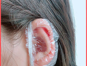 イヤーカバー 耳カバー 100個セット イヤーキャップ 耳キャップ 透明 クリア シンプル 髪染め 毛染め ヘアカラー 耳 汚れ防止 防水 保護 ガード カバー