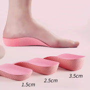 シークレットインソール 中敷き ハーフインソール インヒール 厚底 かかと用 メンズ レディース 靴用品 高さ1.5cm 2.5cm 3.5cm アーチサポート 上げ底 クツ くつ 女性用 男性用 男女兼用