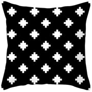 クッションカバー 単品 カバーのみ 正方形 四角 45×45cm モノトーン スクエア 幾何学 インテリアファブリック 布カバー 枕カバー シンプル おしゃれ イメチェン 模様替え ファスナー