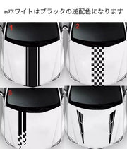 カーステッカー デカール ボディステッカー ボンネット 車用 シール ライン おしゃれ かっこいい デコレーション ドレスアップ カスタム カー用品 自動車 外装