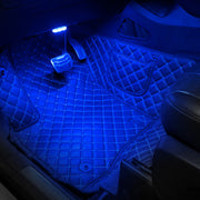 フットランプ ルームランプ フロアライト タッチ ライト 自動車 車内 室内灯 装飾 カー用品 LEDライト 照明 光る 足元 USB充電 テープ 貼り付け 車内灯 イルミネーション リチウム