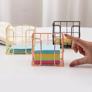 メモ用紙ホルダー 付箋ケース メモケース メモホルダー 卓上収納 小物入れ 収納ケース ボックス 机上 デスク収納 整理整頓 メモ用紙 付箋紙 文房具 便利 家庭 オフィス