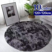 ラグ カーペット 円形ラグ ラウンドカーペット 120×120cm 北欧風 ラグマット カーペット あったか 暖かい もこもこ お洒落 シンプル カラバリ豊富 絨毯 じゅうたん 敷物 インテリア