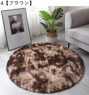 ラグ カーペット 円形ラグ ラウンドカーペット 120×120cm 北欧風 ラグマット カーペット あったか 暖かい もこもこ お洒落 シンプル カラバリ豊富 絨毯 じゅうたん 敷物 インテリア