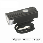 自転車用ライト ヘッドライト フロントライト テールライト 2点セット LEDライト USB充電式 サイクリング 通勤 通学 レジャー 夜間 雨天 防水 取付簡単 ブラック 黒