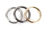 丸カン 同色10個セット クラフトパーツ 金具 ハンドメイド レザークラフト材料 線径3mm 内径20mm 16mm 13mm アクセサリー キーホルダー カバン ハンドクラフト 丸環 まるかん マルカン シンプル DIY 手作り シルバー ゴールド ガンメタ