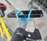 自転車用シリコンバンド スマホホルダー 固定用ゴムバンド スマートフォン ライトホルダー 携帯ホルダー 固定 ゴムバンド サイクリング 懐中電灯 ライト 簡単取り付け アウトドア ホワイト 白 イエロー レッド 赤 グリーン 緑 ブルー 青 ブラック 黒 半透明 クリア オレンジ