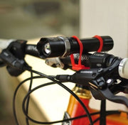 自転車用シリコンバンド スマホホルダー 固定用ゴムバンド スマートフォン ライトホルダー 携帯ホルダー 固定 ゴムバンド サイクリング 懐中電灯 ライト 簡単取り付け アウトドア ホワイト 白 イエロー レッド 赤 グリーン 緑 ブルー 青 ブラック 黒 半透明 クリア オレンジ